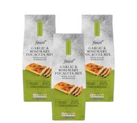 Finest Garlic & Rosemary Focaccia Mix with Wheat Sourdough, 500g, Pack Of 3, Suitable for Bread Makers