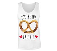 Finest Prints You're The Pretzel Women's Tank Top Shirt Medium White