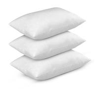 Finest White Duck Feather and Down Pillows Extra Soft Filled in 100% Down Proof Cotton Blend Cover Hotel Quality Bed Pillow Pack of 3