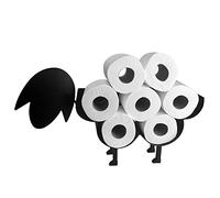 Finetree Sheep Toilet Roll Holder Free Standing Novelty Toilet Paper Stand Bathroom Loo Roll Storage Wall Mounted Free Standing