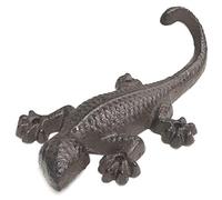 Finetree Wall Mountable Cast Iron Lizard/Gecko Garden Ornament Outdoor Tree Decor