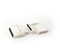 FineUsea Replacement Keyboard Legs Compatible with Razer - Black & White Plastic Tilt Feet Compatible with Huntsman, BlackWidow, Cynosa, Ornata, DeathStalker & More (Black and White) (White)