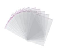 Fineway 100X A4 Clear Cello Bags 222X305mm Peel & Seal Cellophane Self Seal Packaging Bags For Cards, Crafts, Food & Display