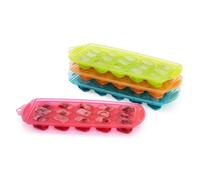 Fineway 4 Pack Silicone Ice Cube Tray - Easy-Release Flexible 15 Ice Cube Moulds, Stackable Ice Trays for Freezer, Spill-Proof Ice Maker Tray for Cocktail, Baby Food, BPA Free Ice Cube Trays Silicone