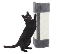 Fineway Cat Wall Scratcher - Sturdy Wall Mounted Kitten Cat Corner Sisal Wall Scratcher - Hanging Cat Scratching Board Wall Mounted, Scratch Pad Toys for Protecting Furniture - Grey