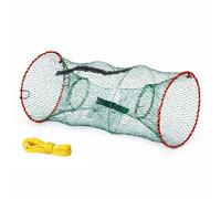 Fineway Collapsible Crabbing Net - Durable Mesh Crab Net, Fish Trap Basket Net For Catching Crab, Prawn, Shrimp, Lobster, EEL, Crayfish Trap - Fishing Net with Zipped Access and Bait Pocket
