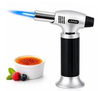 Fineway Kitchen Blow Torch for Cooking - Refillable Butane Torch, Cooking Blow Torch with Adjustable Flame, Safety Lock, Piezo Ignition - Blowtorch for Creme Brulee, Baking, BBQ & DIY