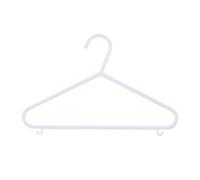 Fineway White Plastic Clothes Hangers, Pack Of 40