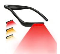 Finezeal 630nm Red Neck Reading Light - Zero Blue Light, Rechargeable Dimmable Portable LED Red Neck Book Lamp for Reading, Crafts, Knitting, Crochet at Night, Ideal Gift for Readers and Craft Lovers