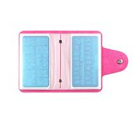 Finger Angel Nail Stamp Plate Synthetic Leather Case Holder Organizer Nail Image Stamping Plates Case For 6X12Cm Template-Rose Red Color by Finger Angel