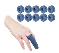 Finger Bandage Tubular First Aid Protective Thumb Tubular Bandage Elastic Breathable Finger Sleeve Care Protector Accessory for Sprains Swelling Injury Recovery (10PCS, Blue)