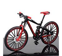 Finger Bike, 1:10 Scale Mini Finger Mountain Bike Models, Clear Texture, Small and Exquisite, For Collectors, Teaching, Home, Office and Club (Red)