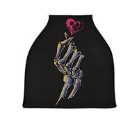 Finger Bones Heart Skull Stretchy Baby Car Seat Cover,Canopy Nursing Covers,Soft Breathable Windproof Scarf Changepad for Winter Infant Breastfeeding Boys