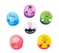 Finger Castanets for Kids - Early Educational Musical Instrument | Fun Rhythm Toys for Baby Toddler Children Preschool Learning, Interactive Music Training Tools for Developing Coordination 5x5.7cm