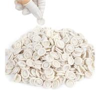 Finger Cot - 100pcs Latex Finger Cots Medium Latex Finger Cots,Disposable Latex Finger Cots - Latex Finger Covers Protect Keeping Dressing Dry and Clean, for Beauty Electronic Repair (White)