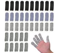 Finger Cots Cut Resistant Protector 40pcs Reusable Finger Protectors Finger Sleeves 5-Level Cut Resistant Thumb Protector for Work,Kitchen,Garden