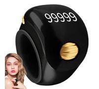 Finger Counter | 5 Digit Click Counter with Electronic Digital Display | Portable Prayer Counting Tool, Tasbeeh Rotating Digital for Meditation Relaxation Finger