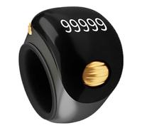Finger Counter - 5 Digit Finger Clicker Counter with Electronic Digital Display | Portable Prayer Counting Tool, Rotating Digital Tasbeeh for Meditation, Relaxation, Active Fingers
