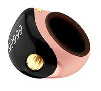 Finger Counter, 5-Digit Fingers Clicker Counter with Electronic Digital Display, Portable Prayer Counting Tool, Digital Tasbeeh for Meditation, Green, Rose Gold, Dark Black