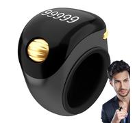 Finger Counter | 5-Digit Row Counter Ring | Portable Prayer Counting Tool, Rotating Digital Tasbeeh for Meditation, Relaxation, Active Fingers