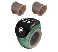 Finger Counter - ABS Silicone | Counter Clicker Ring, Finger Counters Ring, Counting Gadget with Comfortable Wear Design in Black, Rose Gold, and Green for Exercise Tracking, Meditation, Prayer Counti
