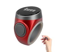 Finger Counter - Button Type Portable Design | 4 Digit Finger Counter Clicker Ring, Large Digital Display Number Counters | For Prayer Meditation Relaxation Exercise Active Fingers Counting Daily Use