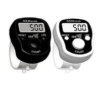 Finger Counter Click Manual Digital clicker, 2pack Stitch Tally Knitting Counters Led Re-settable Digits Pitch Electronic LCD Display finger Number Counter Finger Hand Tally Counter Counting Clicker