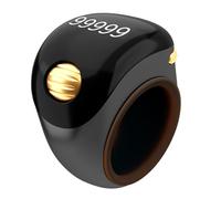 Finger Counter Clicker, 5-Digit Electronic Display Clicker Ring, 5x4x3cm, Manual Counting Tool, Exercise Active Fingers, Adjustable Tally Counter for Meditation, Prayer Beads