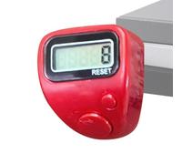 Finger Counter Clicker | Five-Digital Display Silent | Hand Clicker Counting for Knitting - for Library Golf Sports Training Goods Counting Knitting Crochet Fishing Camping Hiking