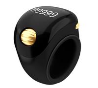 Finger Counter - Digital Clicker | ABS Silicone Counter - Green Rose Gold Dark Black With Scroll Wheel Lock Unlock Vibration Clear Display For Counting Tally And Inventory