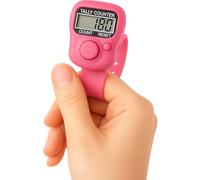 Finger Counter Electronic Counter Lap Counter Useful Electronic Row Counter Finger Ring Digit Marker LCD Tally Ring Digit Marker Finger Counter Green/Blue/Pink (Pink)
