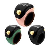Finger Counter - Five Digit Electronic Digital Display | Manual Counting Tool | Prayer Beads Pedometer Meditation Training Travel