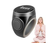 Finger Counter - Four Digit Device, Digital Display Ring | Portable Number Tracker Large Screen Prayer Counting Aid, Meditation Relaxation Exercise SessionssActive Fingers Daily Practice Functional