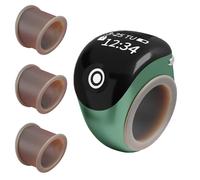 Finger Counter | Gadget Ring Connected to App for Real Time Counting - Manual Hand Counter | For Indoor Outdoor Counting Walking Golf Math Classroom, Se référer au descriptif, ABS+Silicone, Refer to