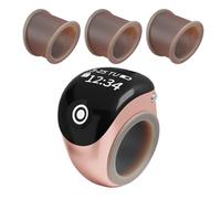 Finger Counter Ratcheting | Lightweight and Accurate Ring Connected to App | Digital Counter | For Daily Outdoor Counting Walking Golf Math Classroom Exercise, Se référer au descriptif, ABS+Silicone