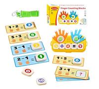 Finger Counting Board - Early Learning Math Toy, Kindergarten Number Game, Educational Counting Activity, Durable Learning Tool | Boys, Girls, Home, School, Family Nights, Summer Camp, Preschool, Birt