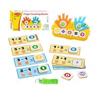 Finger Counting Math Board - Early Learning Toys | Kindergarten Math Game | for Boys Girls Children Home Classroom Playroom Homeschooling Kindergarten Preschool Summer Camp Holiday
