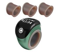 Finger Counting Meter | Accurate and Stable Real Time Counting Device, Manual Counting Ring - For Indoor Outdoor Daily Walking Golf Mathematics Classroom, Se référer au descriptif, ABS+Silicone, Refer