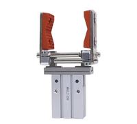 Finger Cylinder Adjustable Telescopic Frame Mechanical arm Fixture Widened Chuck Parallel Gripper 16D/20D Pneumatic Accessories(Color:16)