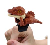 Finger Dinosaur Puppet - Realistic Figures | Tyrannosaurus Rex Pterosaur Stegosaurus ABS Fingertip Toy, 8x4x5.5cm Compact Design, Party Favor for Easter Valentine Birthday