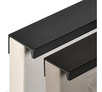 Finger Edge Pulls Concealed Kitchen Door Handles Modern Drawer Handle Aluminum Cupboard Invisible Cabinet Handles Wardrobe Handle for Kitchen Cabinet Hardware Accessories(Length:500mm)