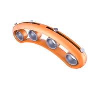 Finger Expander Training Tool for Guitar Practice Beginners Orange | Flexibility Training Aid, ABS Silica Gel Stainless Steel Build, Arc-shaped Handle, for Lessons and On-the-go Practice
