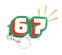 Finger Fidget SixtySeven Funny Keychain, Lightweight Clicker Accessory | Interactive Sensory Gadget Office Classroom Office School Easter Holiday Backpack, Luggage for e