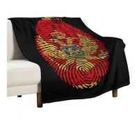 Finger Fingerprint Flag Ea-gles Lightweight Throw Blanket for Bed Couch Soft Flannel Blankets Large Warm Plush Throws 40"x50"
