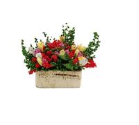Finger for Kids Craft Kids Mini Garden Flower Bush Dollhouse Miniature Accessories Toy 1/12 Education Animal Matching Game for Toddlers 2-4 Years (As shown, One Size)