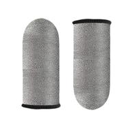 Finger Game Sleeves - Anti-Sweat Touchscreen Fingertips Covers | 2.4x3.3cm Fingertips Silver Fiber Anti-Slip Cots Protector Finger Sleeve, Breathable Thumb Protectors For Mobile Phone Games