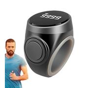 Finger Gauge | 4-Digit Climbing Ring with Large Digital Display | Portable Prayer Counting Aid | Count Clicker Numbers for Meditation, Relaxation, Fingers