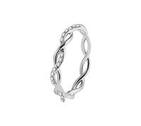 Finger Gift Jewelry Wedding Rhinestone Size Ring Rings 511 Alloy Women Little Girls Set (Silver, 9)