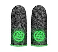 Finger Gloves - Precise Screen Response Without Drag, Flexible Thumb Sleeves Slim Comfort Fit Style, Sweat Absorbing + Friction Reducing, Conductive Fabric Construction, Comfortable - F