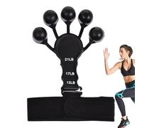 Finger Grip Strength Trainer,Finger Exercise,Grip Strengthener - Professional Finger Exercise Adjustable 6 Levels for Guitar Exercise, Recovery Aid